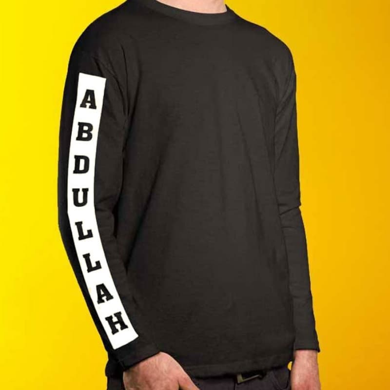 Customized hoodie with name on selves for both men and women
