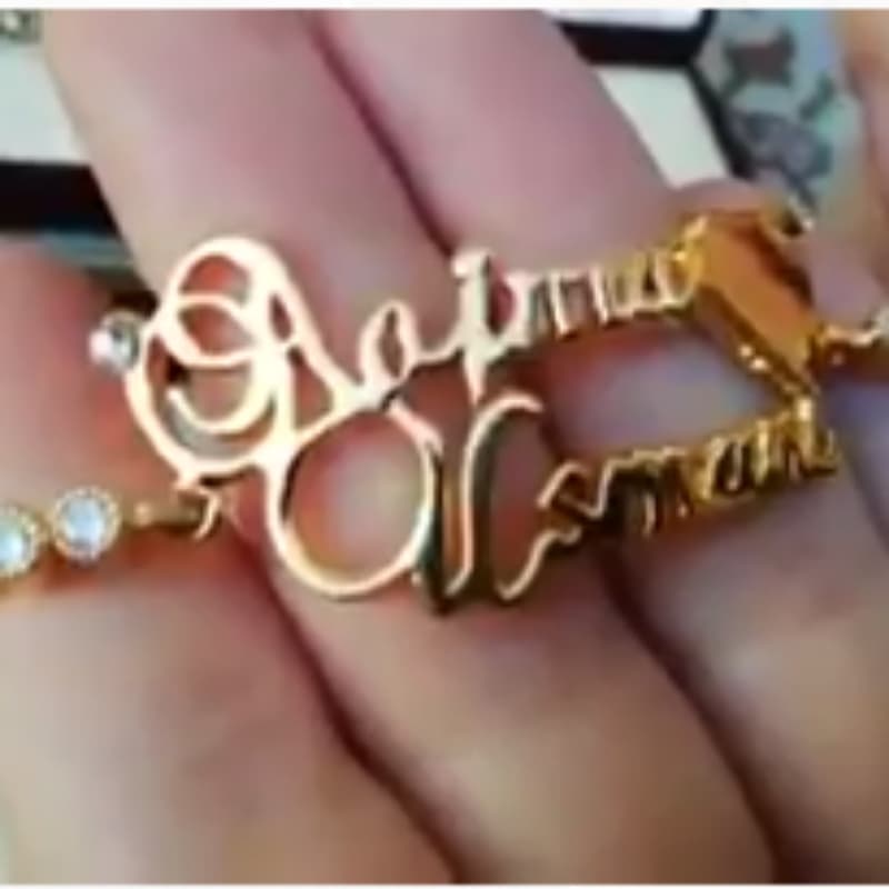 Name Design Customize Bracelet With Normal Box ( Name )