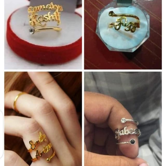 Customize Ring With Box ( Name )