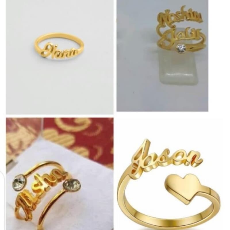 Customize Ring With Box ( Name )