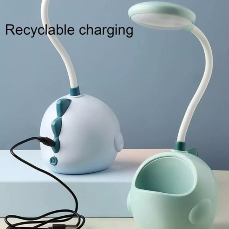 ( LED ) Table Lamp USB Rechargeable Flexible Desk Lamp With Pen Holder Cute