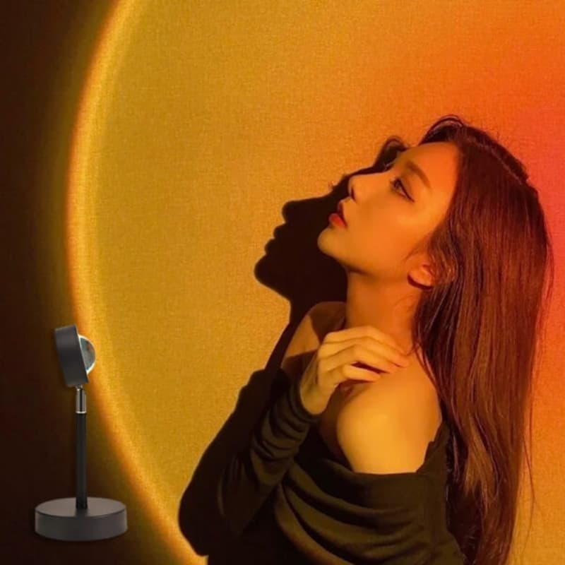 Sunset Lamp Projector Light WiFi Sunset Projector 16 million or APP DIY Cha