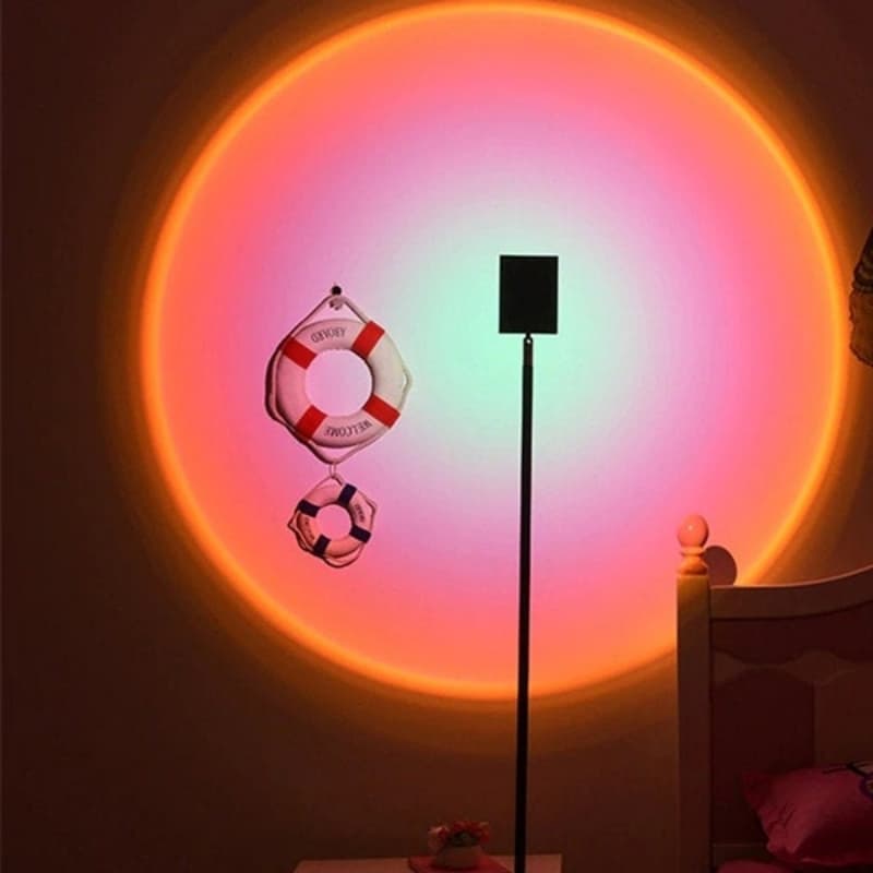 Sunset Lamp Projector Light WiFi Sunset Projector 16 million or APP DIY Cha