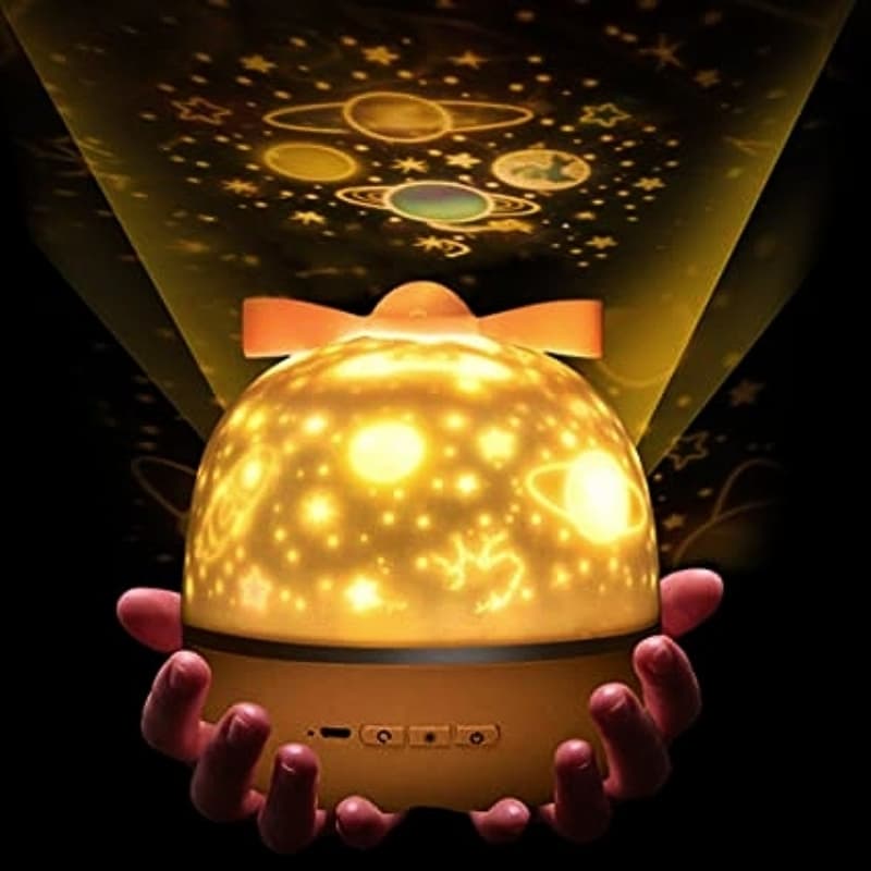 High Quality Kids Projection Lamp,6 Set of Films Night Light Projector,360